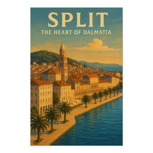 POSTER SPLIT — LE CŒUR DE LA DALMATIE (Devant)