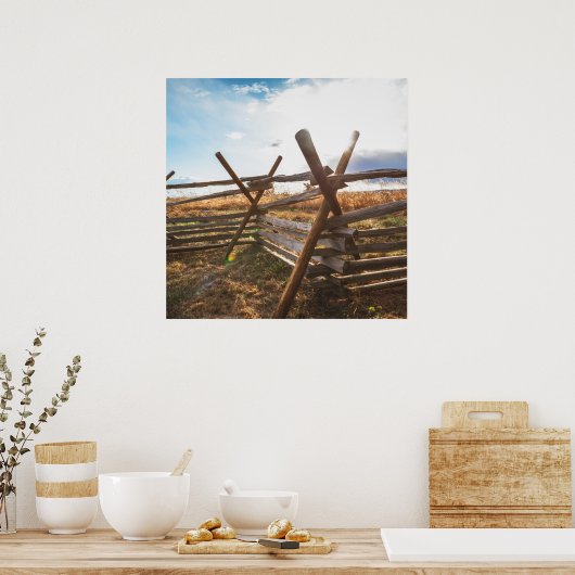 Poster Split Rail Fence at Gettysburg (Cuisine)