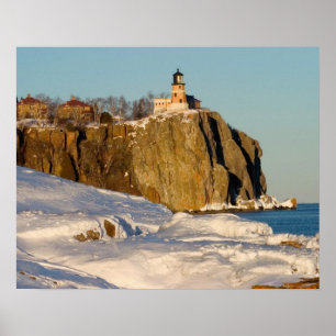 Poster Split Rock Lighthouse State Park sur le lac