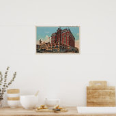 Poster Spokane, WA - Vue de l'hôtel Davenport #1 (Cuisine)