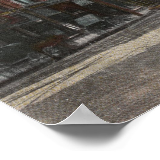 Poster Spokane, WA - Vue sur Riverside Ave. & Howard St (Coin)