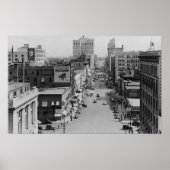 Poster Spokane, Washington - Riverside Avenue (Devant)