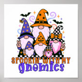 Poster Spookin’ Avec Mes Gnomies : Amis Rétro Halloween (Devant)