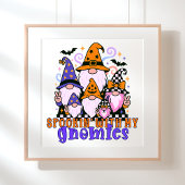 Poster Spookin’ Avec Mes Gnomies : Amis Rétro Halloween