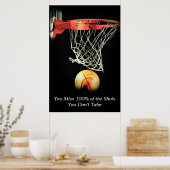Poster Sport de basket-ball motivé (Cuisine)