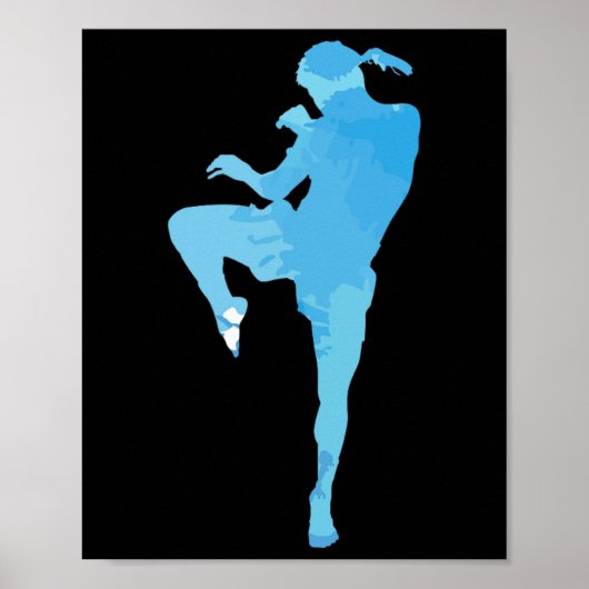 Poster Sport de boxe thaïlandaise Muay (Devant)
