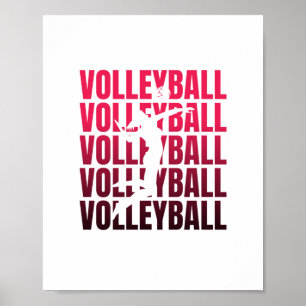 Poster Sport de volley-ball  Cadeaux d'équipe d'entraîn