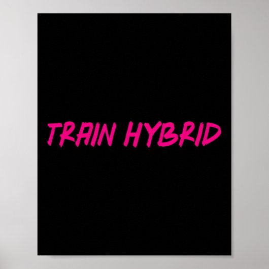 Poster Sport hybride de course à pied et de musculation B (Devant)