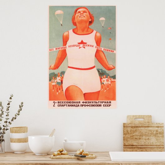 Poster Sport soviétique (Cuisine)