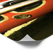 POSTER SPORTIF CLASSIQUE ROUGE (Coin)