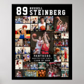 Poster Sports 30 Photo Collage Player Name Number (Devant)