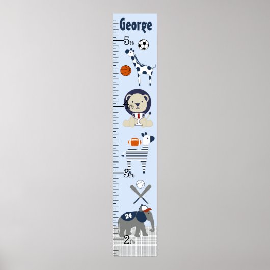 Poster Sports & Animaux Graphique de croissance Gardez à (Devant)