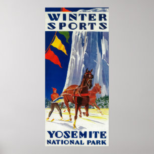 Poster Sports d'hiver chez Yosemite PosterYosemite, CA