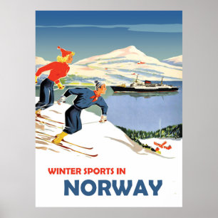Poster Sports d'hiver en Norvège