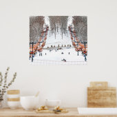 Poster Sports d'hiver Ski Mur Art (Cuisine)