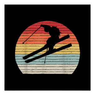 Poster Sports d'hiver vintages