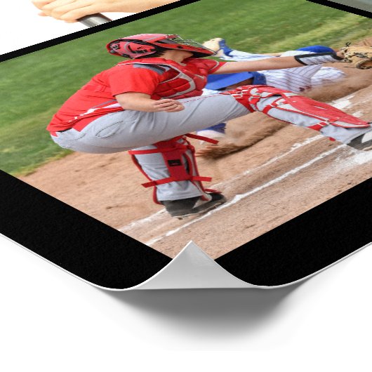 Poster Sports Nuit Senior 11 Photo Collage Personnalisé (Coin)