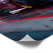 Poster Sportscar futuriste (Coin)