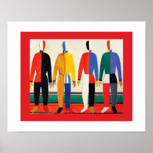 Poster Sportsmans par Kazimir Malevich
