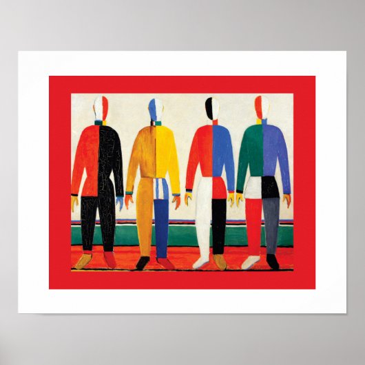 Poster Sportsmans par Kazimir Malevich (Devant)