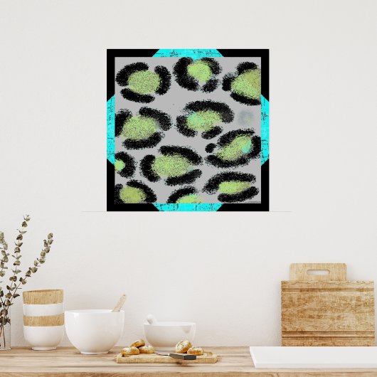 Poster Spots Snow Leopard (Cuisine)