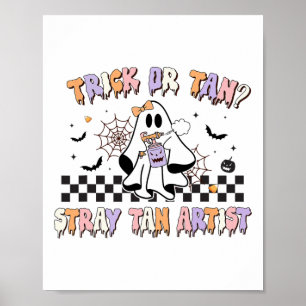 Poster Spray rétro Tan Artiste Halloween Fantômes Sthan T