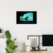 Poster Spray Waterski - c'est le voyage.... - CUSTOMISÉ (Bureau à domicile)