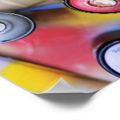 Poster Spraycans colorés (Coin)