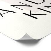 Poster Spread Hummus and Kindness Kitchen Decor (Coin)