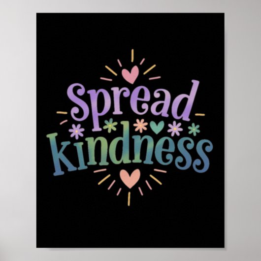 Poster Spread Kindness - Sticker Kindness (Devant)