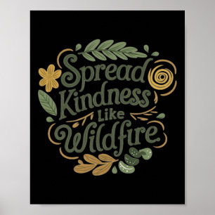 Poster Spread Kindness - Sticker Positif Affirmation