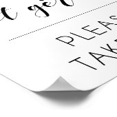 Poster Spread Love not germs signe (Coin)