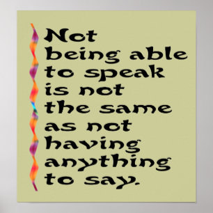 Poster spreken