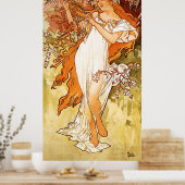 Poster Spring Alfons Mucha Art Nouveau (Cuisine)