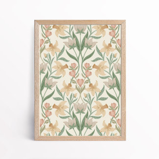 Poster Spring Arts and Crafts Floral Botanical Art