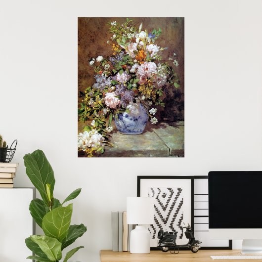 Poster Spring Bouquet by Renoir Fine Art Print (Bureau à domicile)