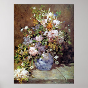 Poster Spring Bouquet by Renoir Fine Art Print