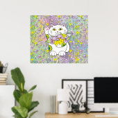 Poster Spring Bouquet Maneki Neko (Bureau à domicile)