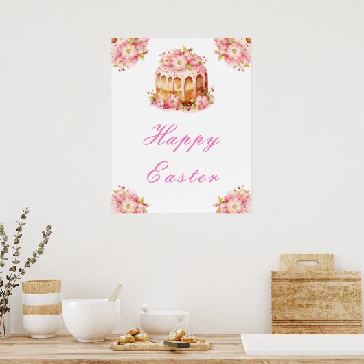 Poster Spring Cake Easter Brunch (Cuisine)