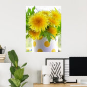 Poster Spring Dandelion Bouquet (Bureau à domicile)