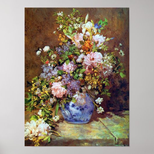 Poster Spring Flowers by Renoir Print (Devant)