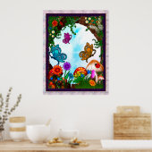 Poster Spring Gardens Whimsical Imaginaire Art (Cuisine)