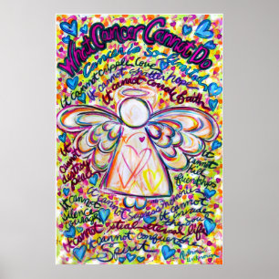 Poster Spring Hearts Cancer Cannot Do Angel Art Painting