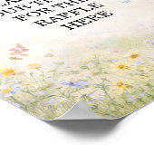 Poster Spring Meadow Diaper Raffle Wildflower Sign (Coin)