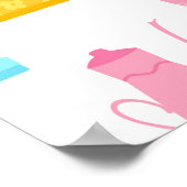 Poster Spring seamless pattern in simple hand-drawn carto (Coin)