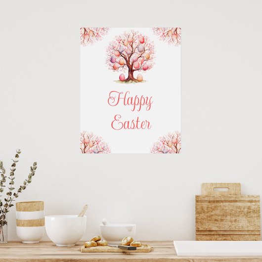 Poster Spring Tree Easter Egg Hunt (Cuisine)
