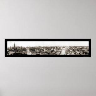 Poster Springfield MA Panview Photo 1913