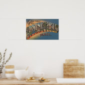 Poster Springfield, Massachusetts - Grande Lettre 2 (Cuisine)