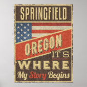 Poster Springfield Oregon (Devant)