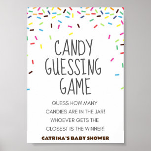 Poster Sprinkings Baby shower Party Signal